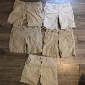5 AEROPOSTALE KHAKI SHORTS!!!